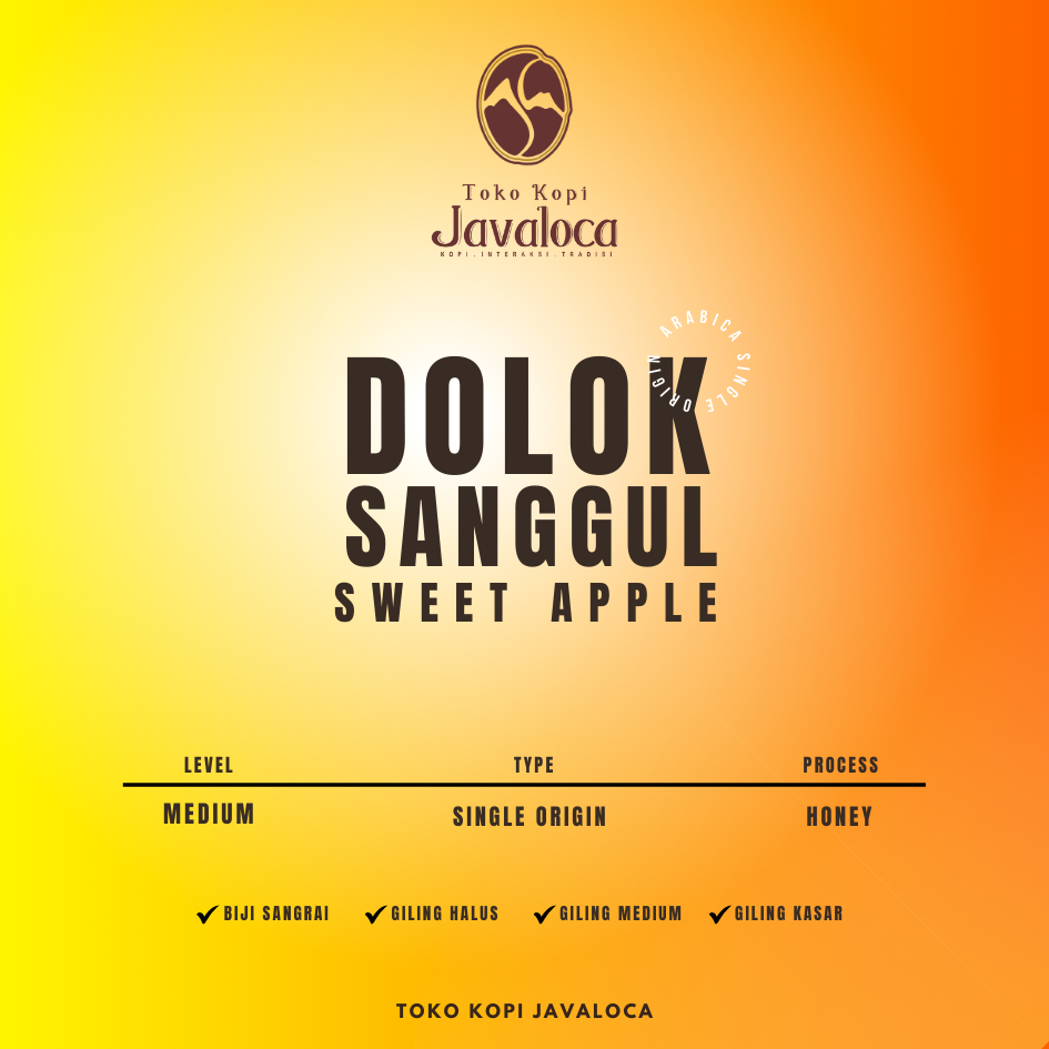 

TokoKopiJavaloca - Arabica Single Origin Dolok Sanggul Sweet Apple Grade 1 (200gram)