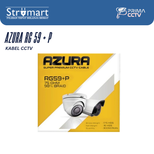 Kabel CCTV RG59 + Power 300m Azura