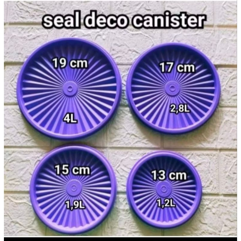 seal/tutup deco tupperware