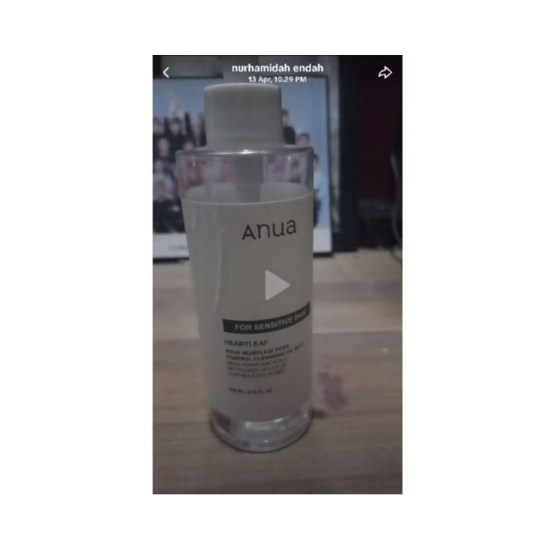 anua hearleaf cleansing oil mild preloved