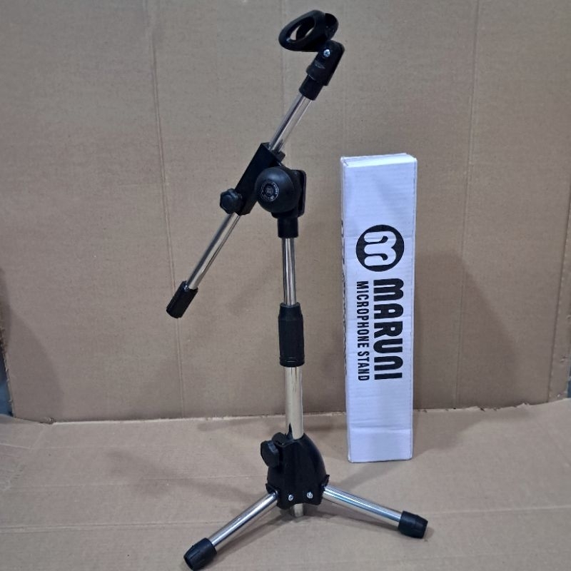 Stand Microphon pendek besi Stanlees + holder mic