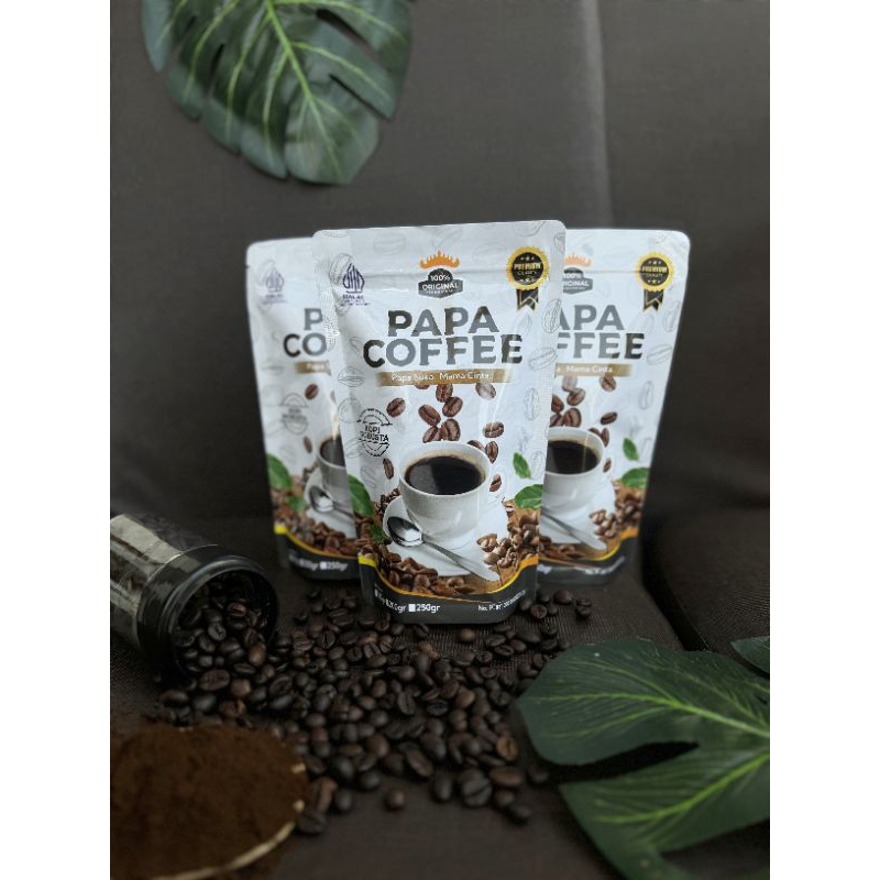 

Kopi Lampung, kopi Robusta, papa coffee, kopi original, 200Gr