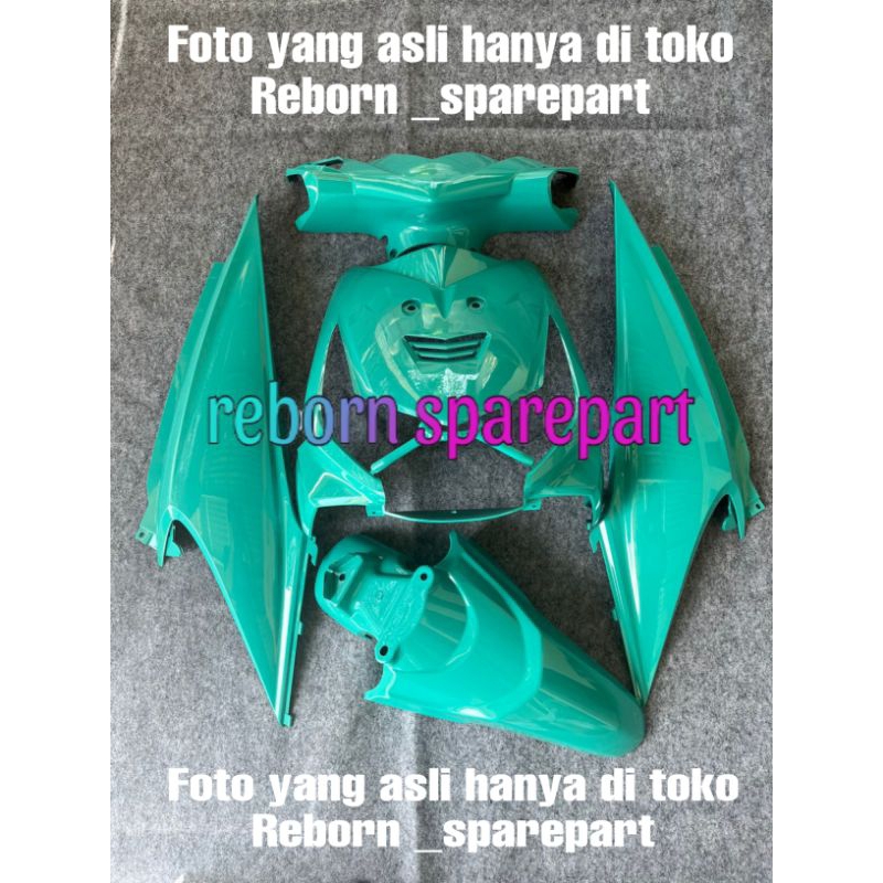 cover full body halus Honda beat karbu 2010-2012 hijau tosca - body beat karbu hijau tosca