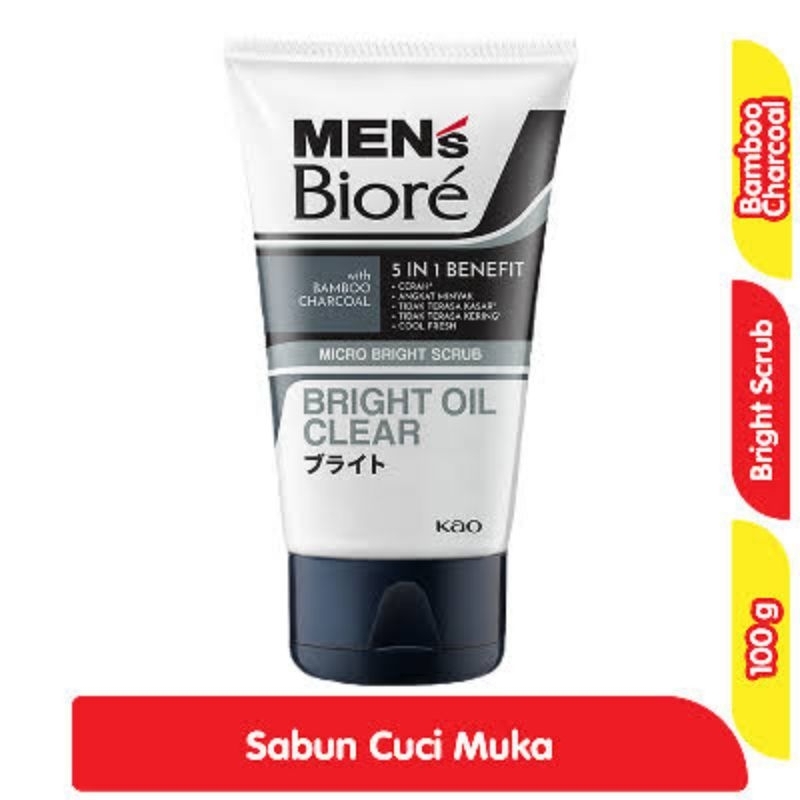 Men's Biore Bright Oil Clear 100g