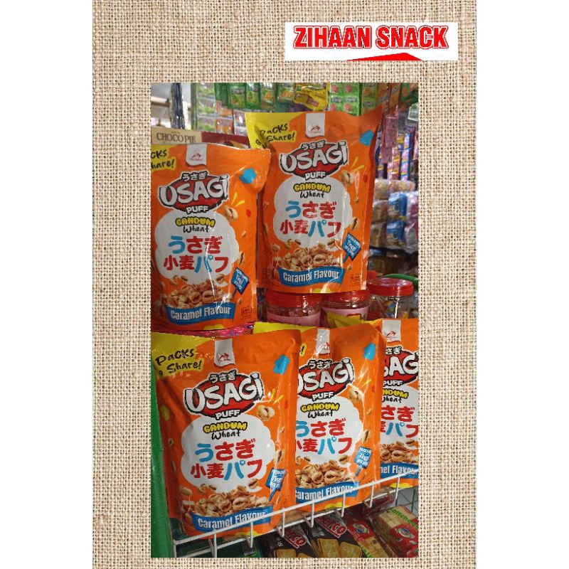 

Usagi puff GANDUM-WHEAT | Caramel flavour | 8 x 10 gr