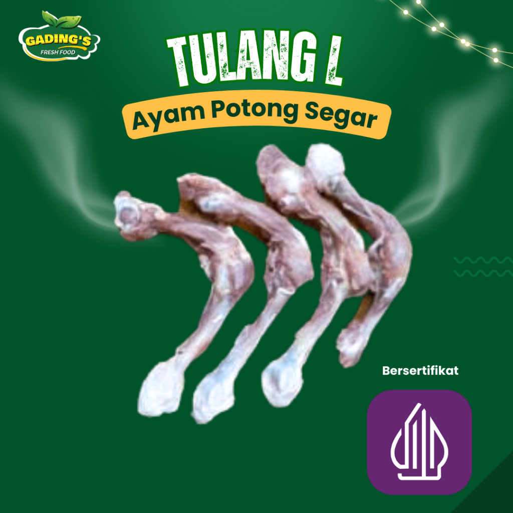 

[GADING FRESH] Ayam Potong Segar Tulang Ayam L / Tulang Paha Ayam 1 KG