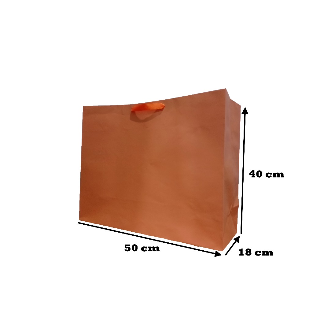 PaperBag Polos - Buffalo Orange - 50cm x 18cm x 40cm