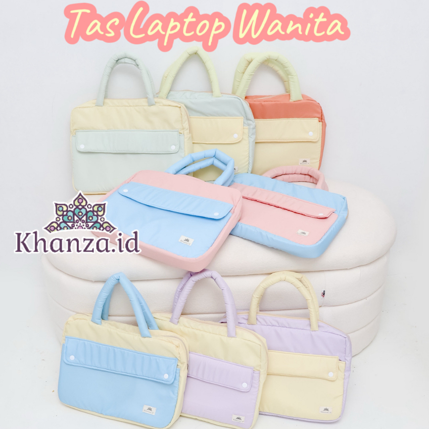 Tas Laptop Wanita Sleeve 14 sampai 16 Inch 5 Ruang Bagian Dalam