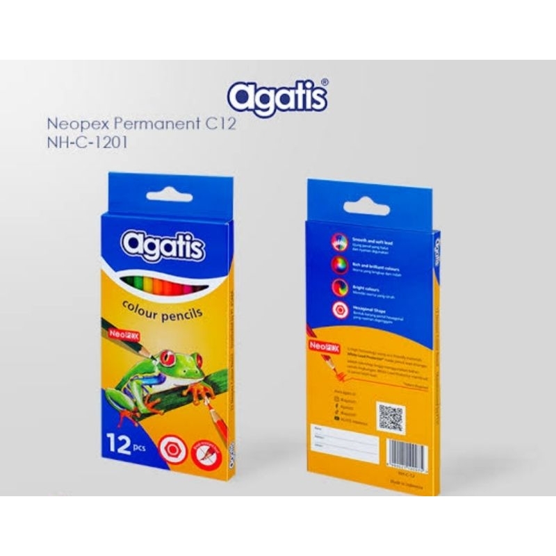 

(PO) PENSIL WARNA AGATIS PANJANG 12 WARNA