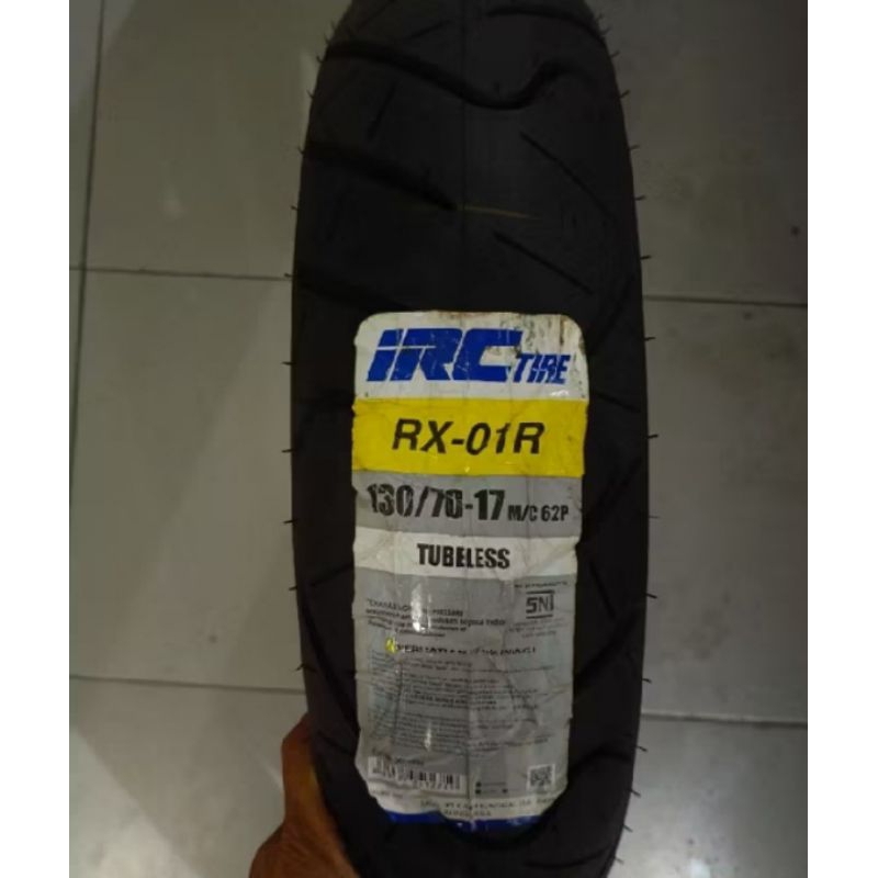 BAN LUAR IRC 130/70 RING 17 (TUBELESS)  RX-01 CBR CB-150  VIXION,NINJA-250,GSX-150, ORIGINAL