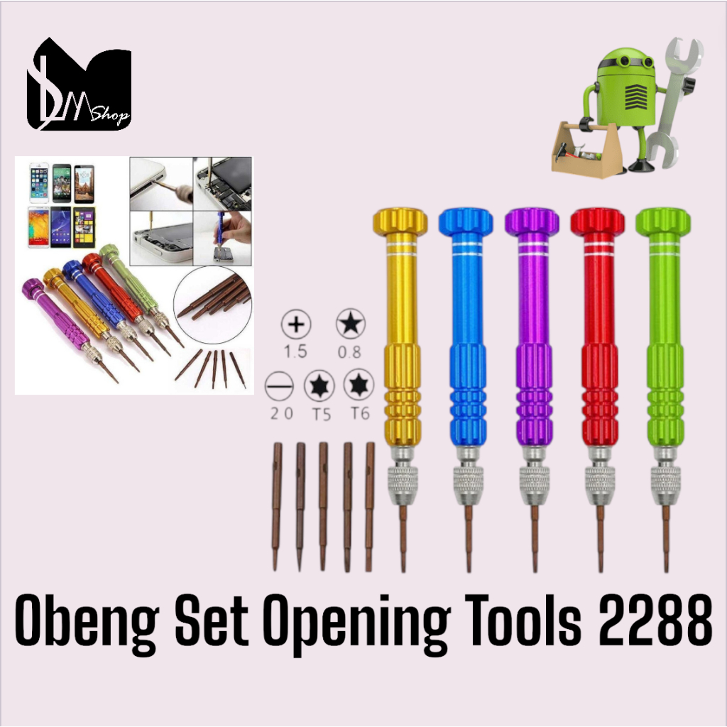 Obeng Hp Obeng Pen 5 in 1 | Obeng Set 5in1 Obeng | ORIGINAL