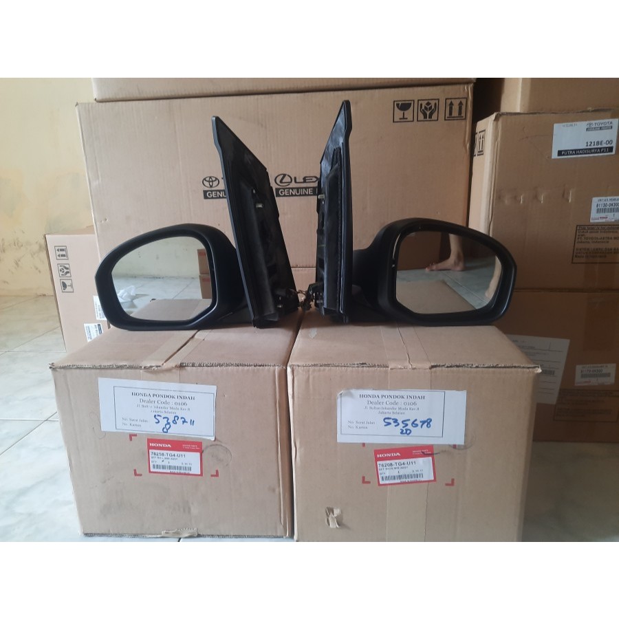 mirror assy kaca spion set honda brio satya / mobilio tipe S original - kanan