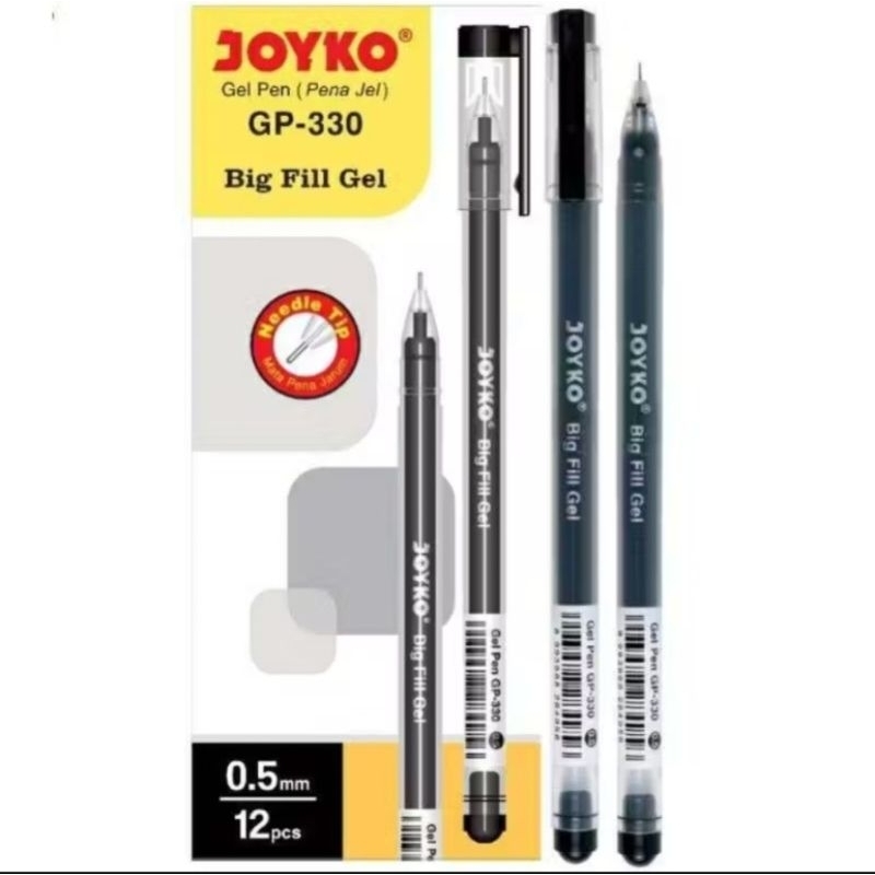 

(PCS)Pen Gel Pulpen Pena Joyko GP-330 Big Fill Gel 0.5 mm