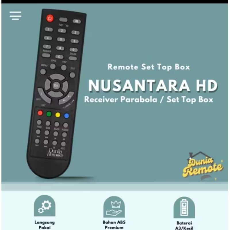 Remot Remote SET TOP BOX DVB T2 Tanaka Nusantara HD