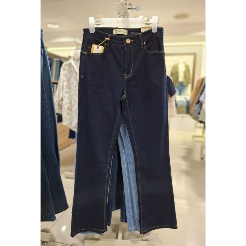 C2 - BOOT CUT | Celana Boot Cut Biru Navy C2 Original Celana Cutbray Biru Navy ( ZATURA )