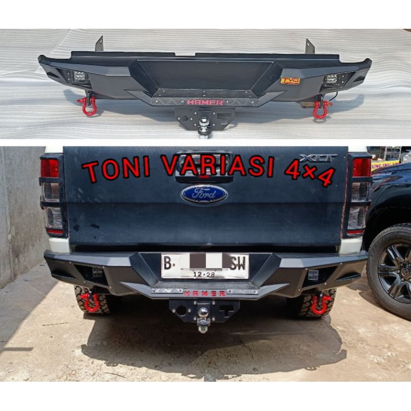 Bumper Bemper Belakang HAMMER V2 Double Cabin Ford Ranger T6