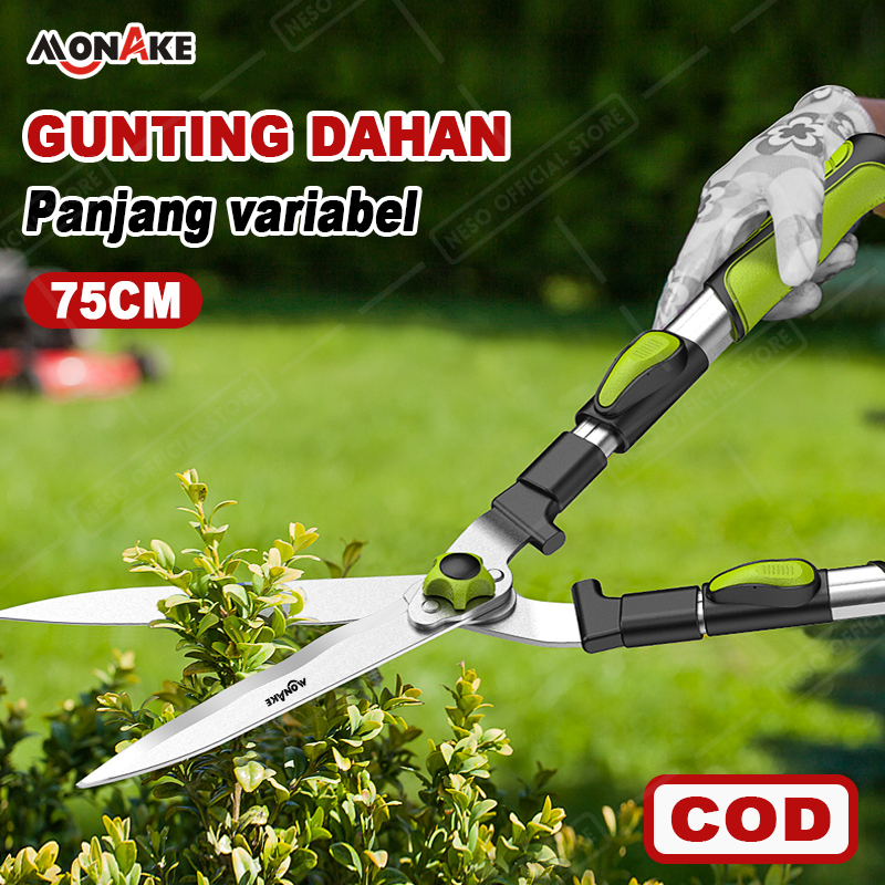 Gunting Potong Rumput 55cm-75cm COD/ Gunting Dahan Alat Pemotong Rumput Ranting Taman Kebun Gagang