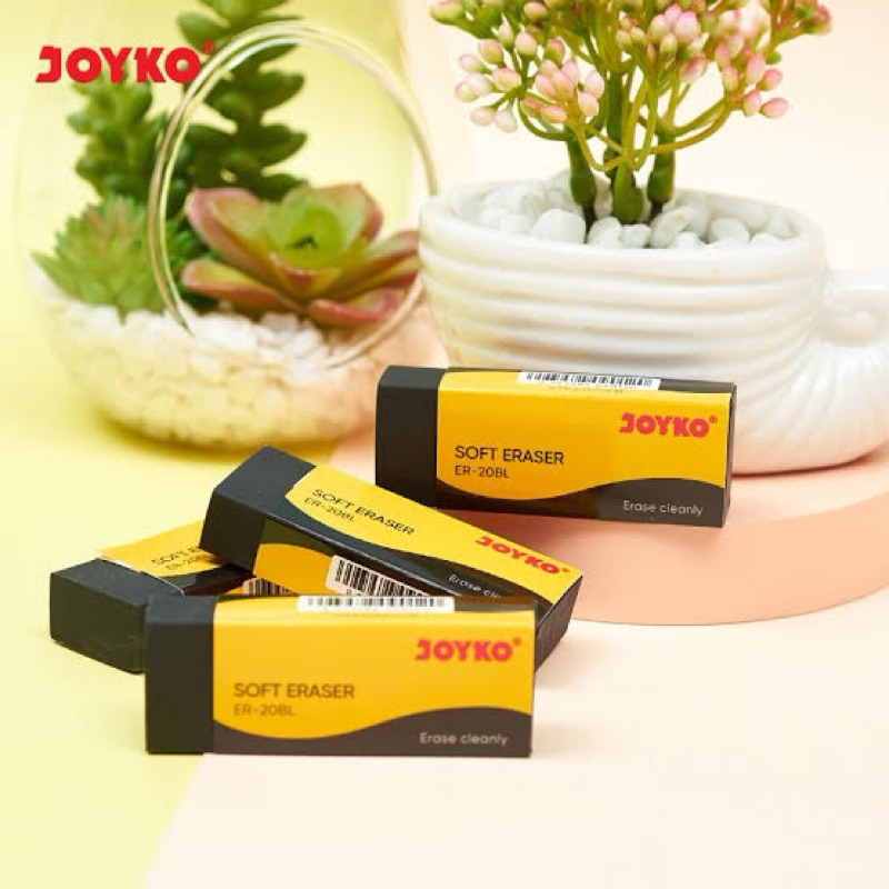 

PENGHAPUS PENSIL JOYKO ER-20BL DAN B-20 | ERASER | SETIP UJIAN WARNA HITAM DAN PUTIH SUPER CLEAN