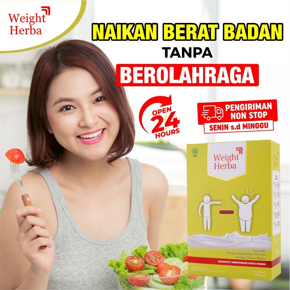 

Promo 1 box Weight Herba - Susu Penambah Berat Badan Nafsu Makan Protein