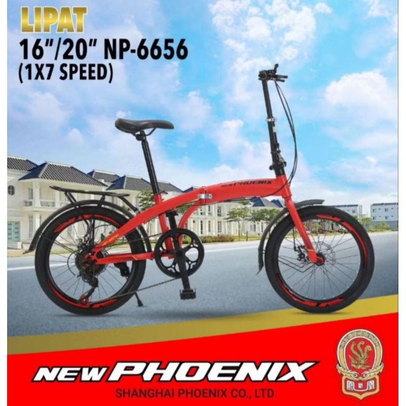 SEPEDA LIPAT PHOENIX CAKRAM 16 INCH TERBARU HARGA PROMO