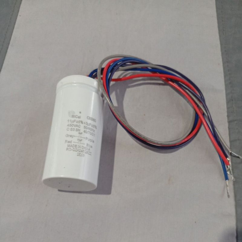 CAPASITOR/KAPASITOR MESIN CUCI SHARP BICAI 11+3 ORIGINAL