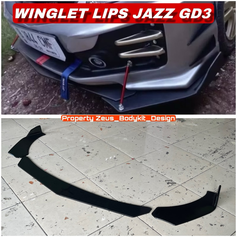 WINGLET LIPS DEPAN JAZZ GD3 2004-2008