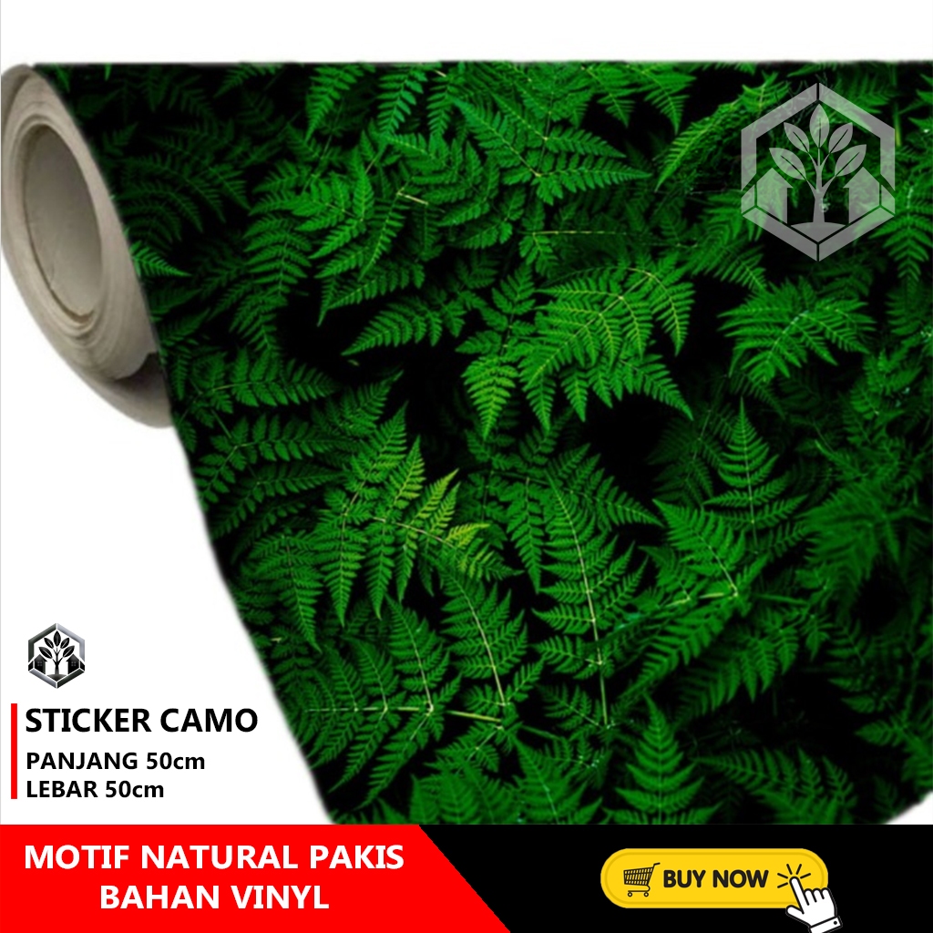 

STICKER CAMO BAHAN VINYL MOTIF NATURAL PAKIS