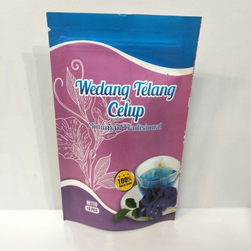 

15pcs wedang Telang dan uwuh celup
