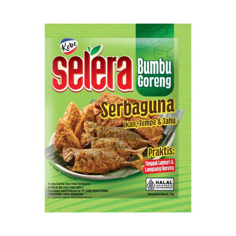 

Selera Bumbu Goreng Serbaguna Ikan Tempe Tahu 1 Sachet