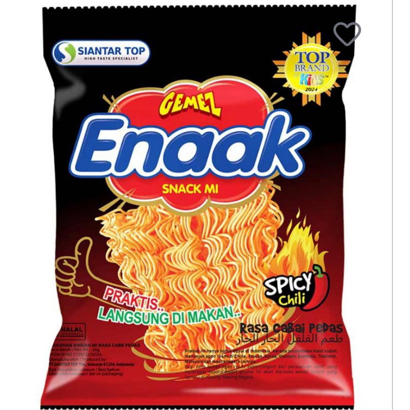 

Mi Gemez Snack Mie Kering Enak Fam Pack Spicy 3X26gr