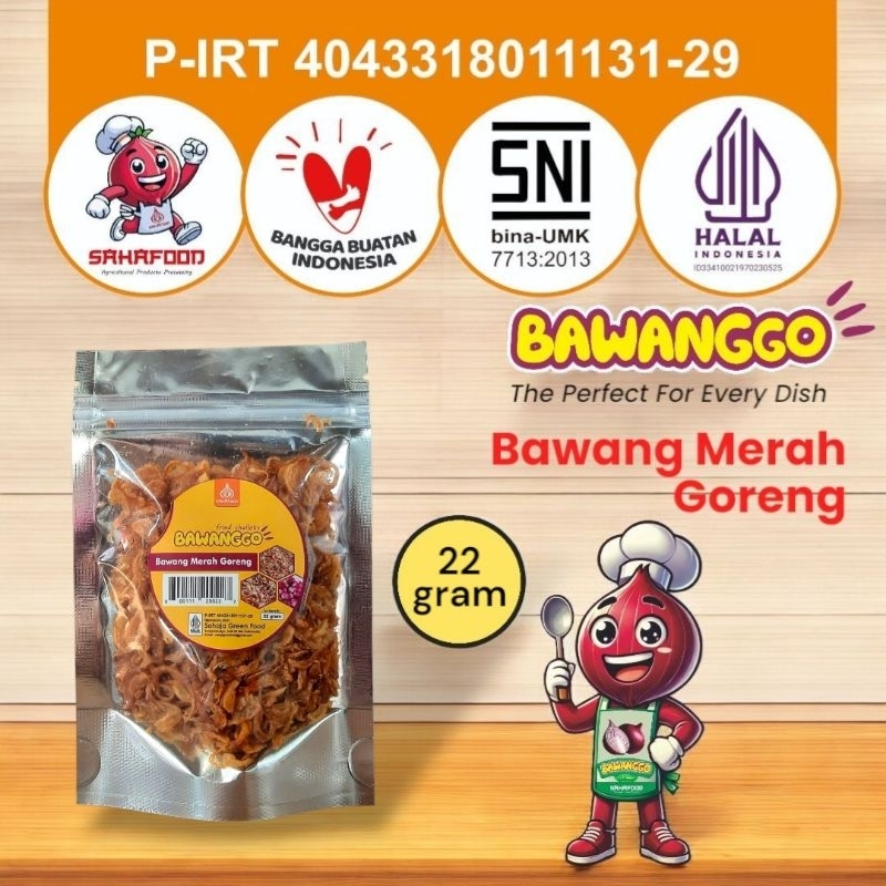 

Bawang Goreng BawangGo 22gram Asli Siap Saji Murah Renyah Nikmat Kriuk Premium Sahafood makan enak