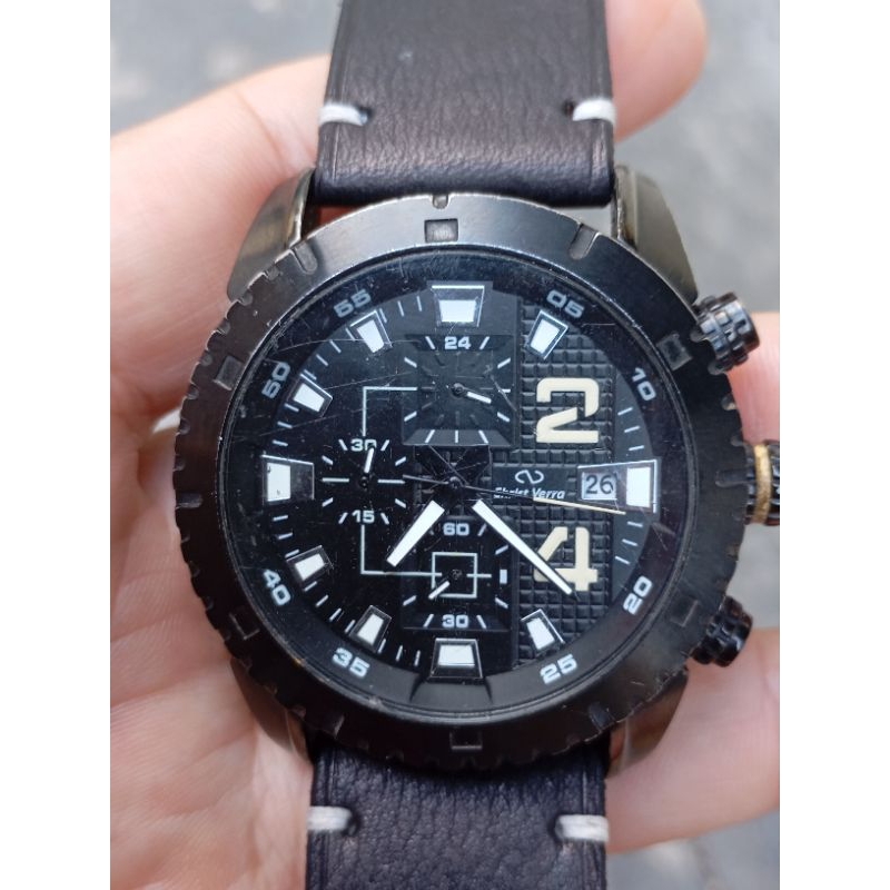 jam tangan Christ verra chronograph second bekas preloved original