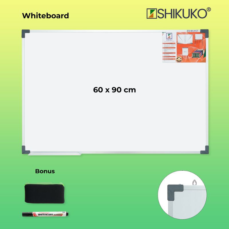 

Papan Tulis Whiteboard Gantung Shikuko 60 x 90 cm