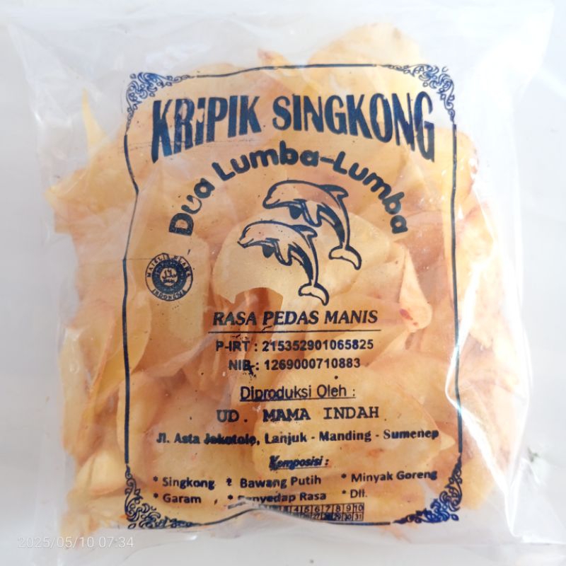 

Keripik Singkong Khas Manding Sumenep Madura camilan/Snack/Makanan Ringan/Rasa Pedas Manis