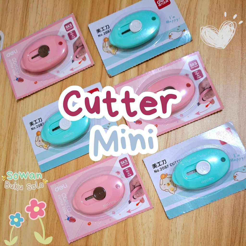 

[Per 1 PCS] Cutter Mini Portable untuk Sekolah, Crafting, Buka Paket