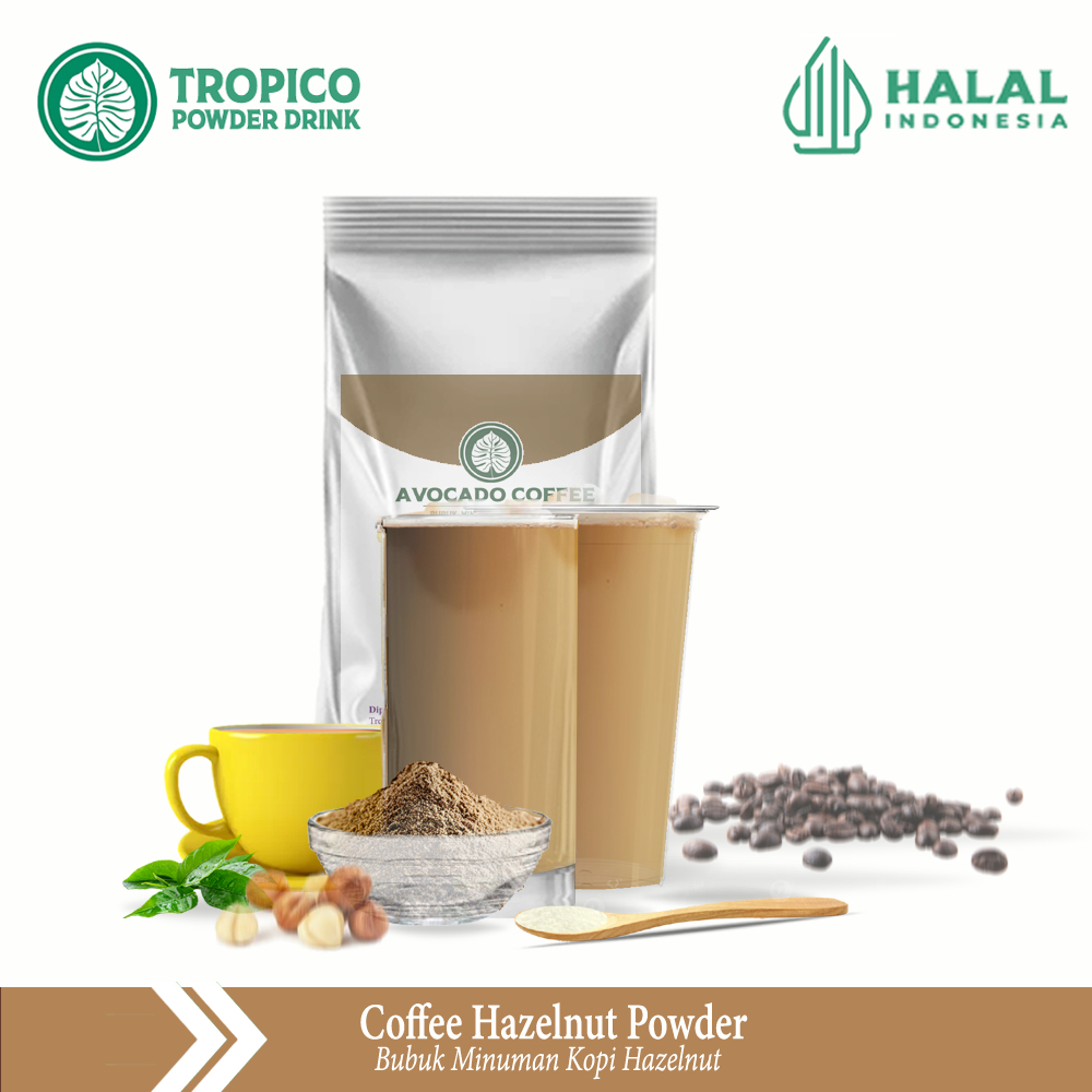 

Bubuk minuman Kopi Hazelnut - Hazelnut Coffee powder Drink - TROPICO Powder Drink
