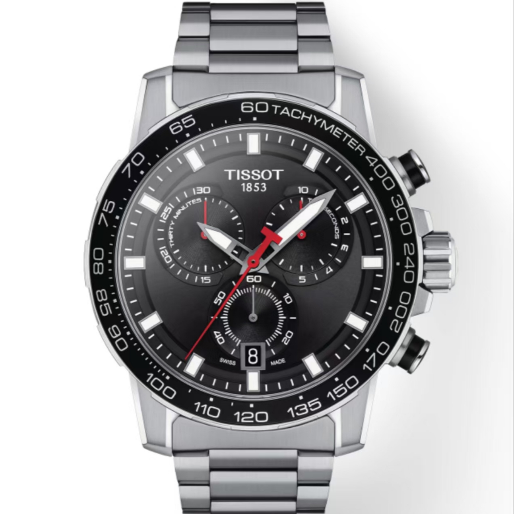 Tissot Supersport Chrono Quartz Watch Jam tangan pria Original T125.617.11.051.00