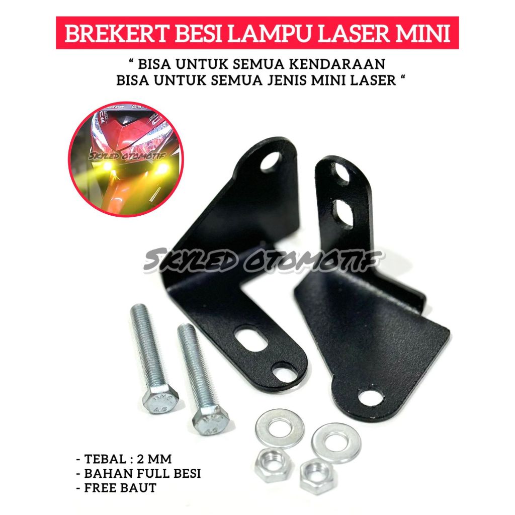 Breket Dudukan Lampu Tembak Mini Laser / Lampu Tembak Kolong /  Lampu Tembak Tambahan