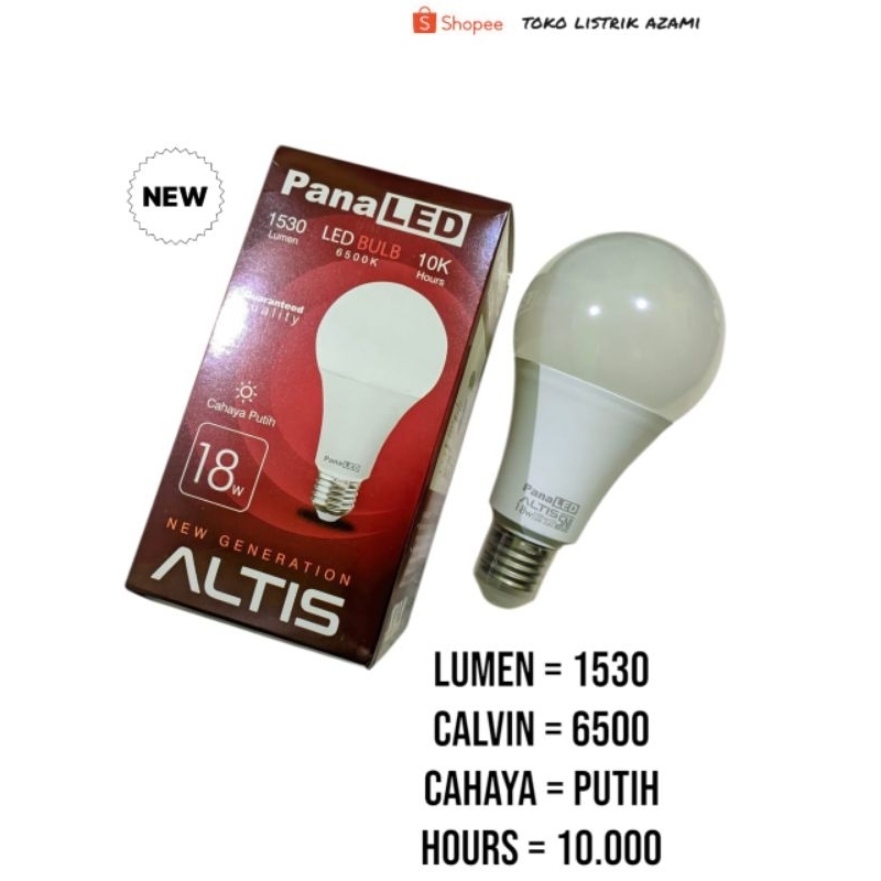 Lampu Panaled Altis 18w LED BULB