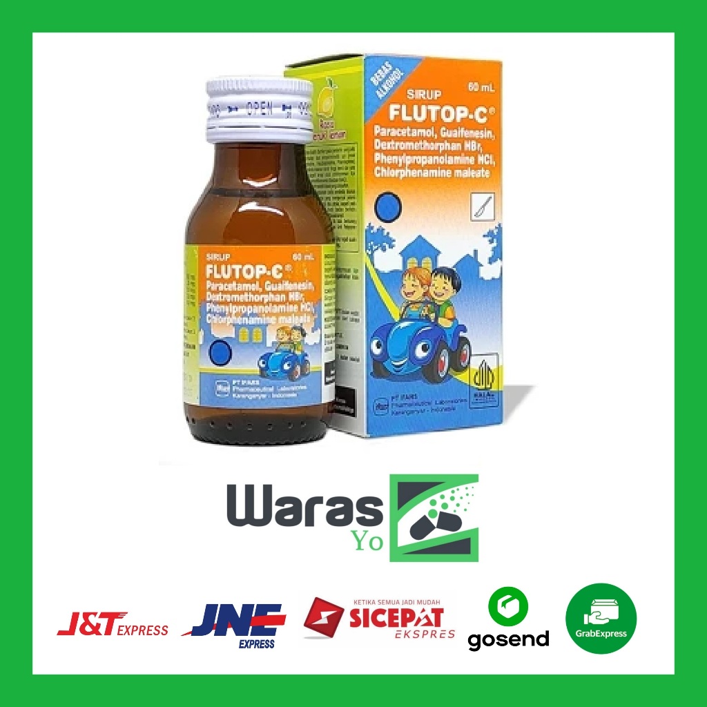 [WS] Flutop C Sirup 60 ml - Obat Batuk Pilek Anak Rasa Jeruk [IFARS]
