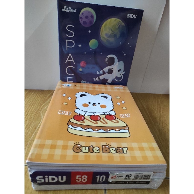 

SIDU buku tulis 58 lembar isi 10buku random