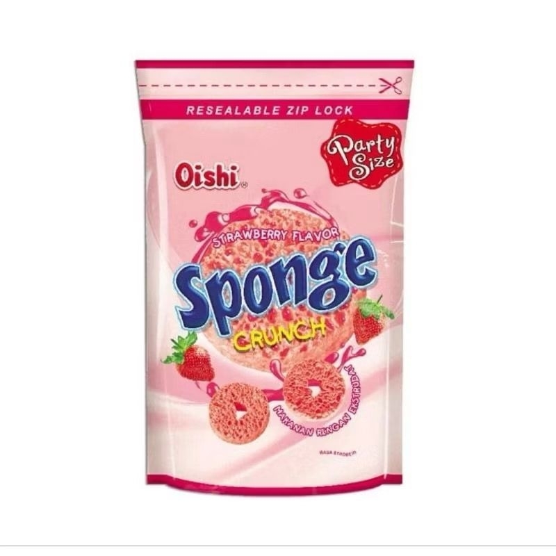 

Oishi Sponge Strawberry 100gr - Snack Lembut Rasa Strawberry Segar, Tekstur Sponge Unik & Menggoda