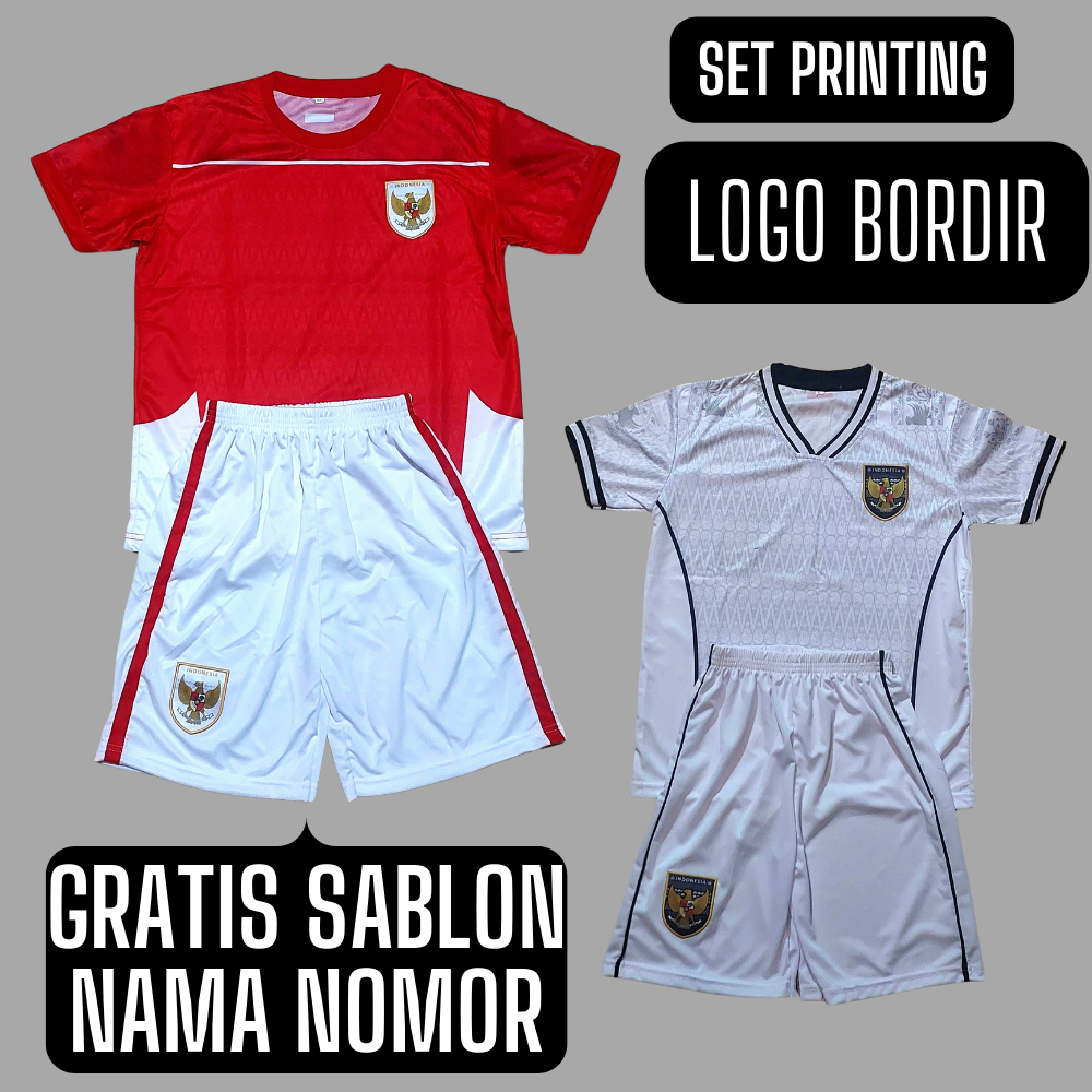 AURI SPORT SETELAN baju bola anak timnas indonesia merah putih