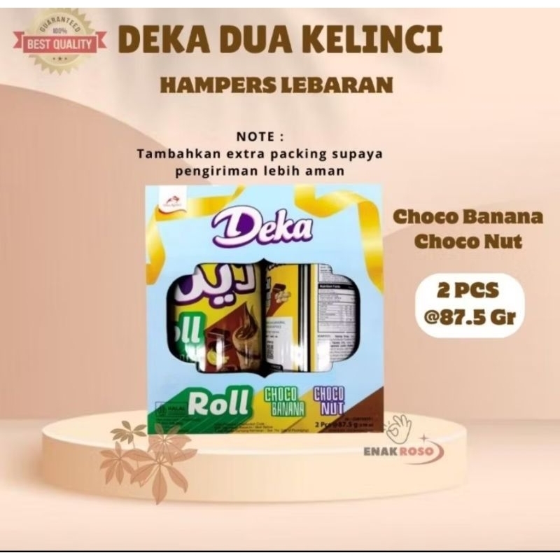 

Deka Wafer Roll Hampers Parcel Paket Lebaran kaleng 2X100gr