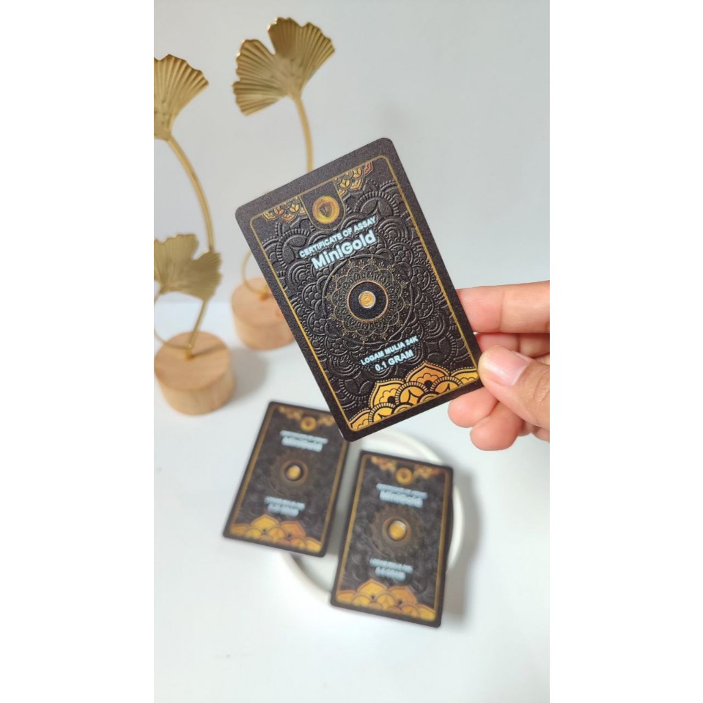 Emas MiniGold New Reguler Black Series 0.1gr  | Investasi Emas Batangan Sertifikat Resmi & Elegan