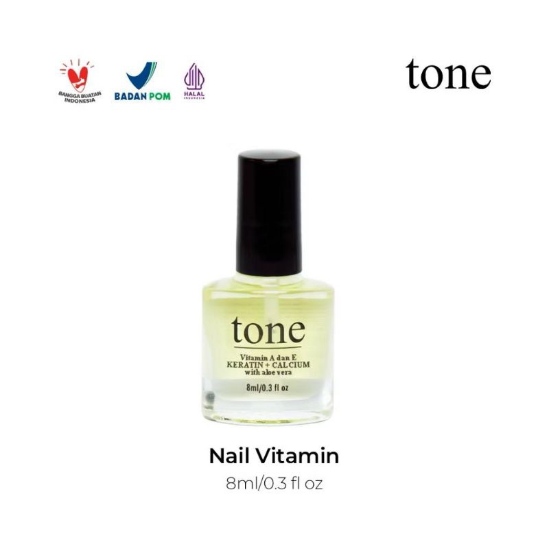 Tone Vitamin Kuku Halal 8ml / Tone Nail Vitamin Booster Keratin + Kalsium