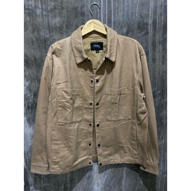 jaket jeans parka denim Spao indigo kondisi perfect like new size XL