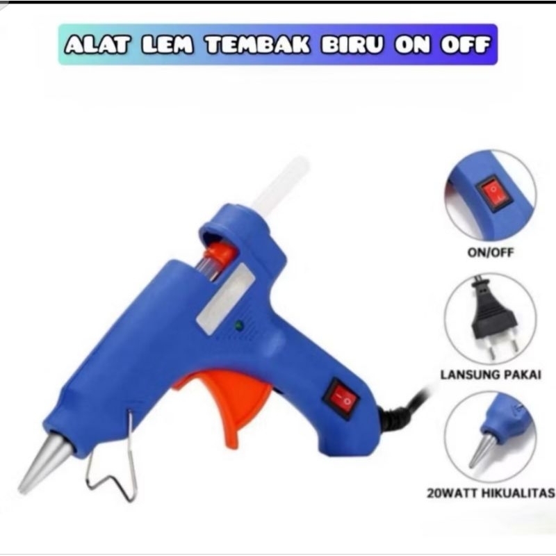 

Hot Melt Glue Gun / Lem Tembak 20 Watt