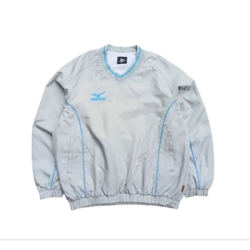 MIZUNO sweater vneck windbreaker size S fit M (P67xL58)