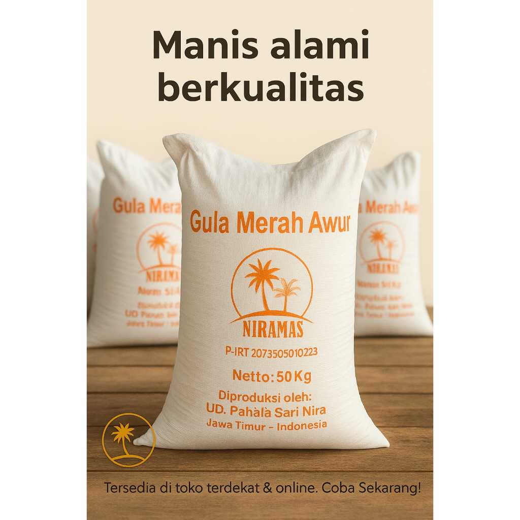 

GULA MERAH TEBU (GRANULA) ASLI/ TANPA RAFINASI/FOOD GRADE/ ECO ENZYME
